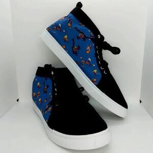 Space Jam Men's NEW High Top Designer Blue & Black Graphics Sneakers - sz. 13